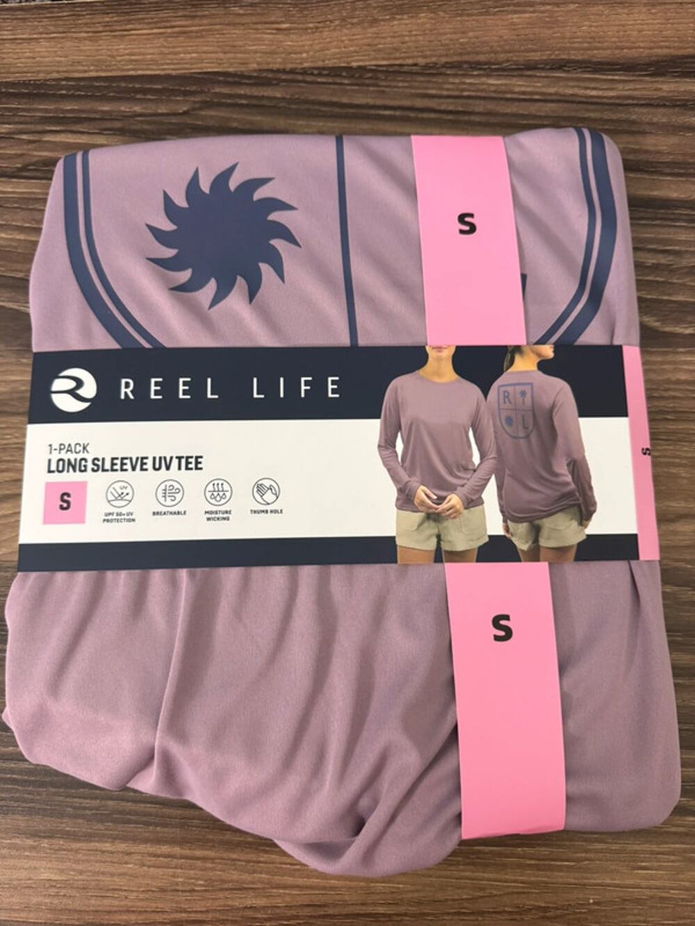 NWT Ladies Reel Life UV Long Sleeve Tshirt - Small